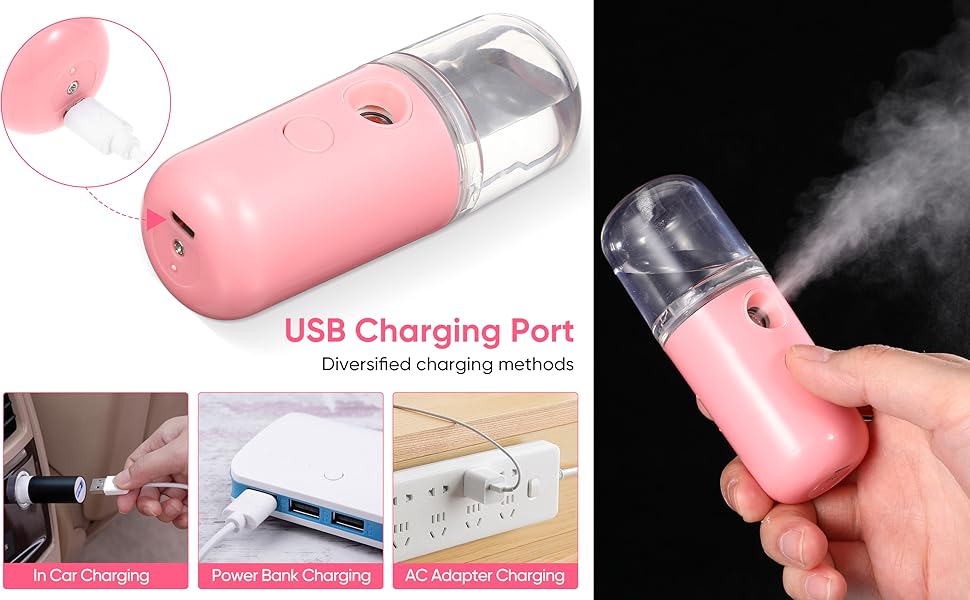 1Pc Humidifier Portable Humidifier Mini Humidifier Spray Humidifier Humidifier Diffuser Bag Student White Humidifier Humidifier