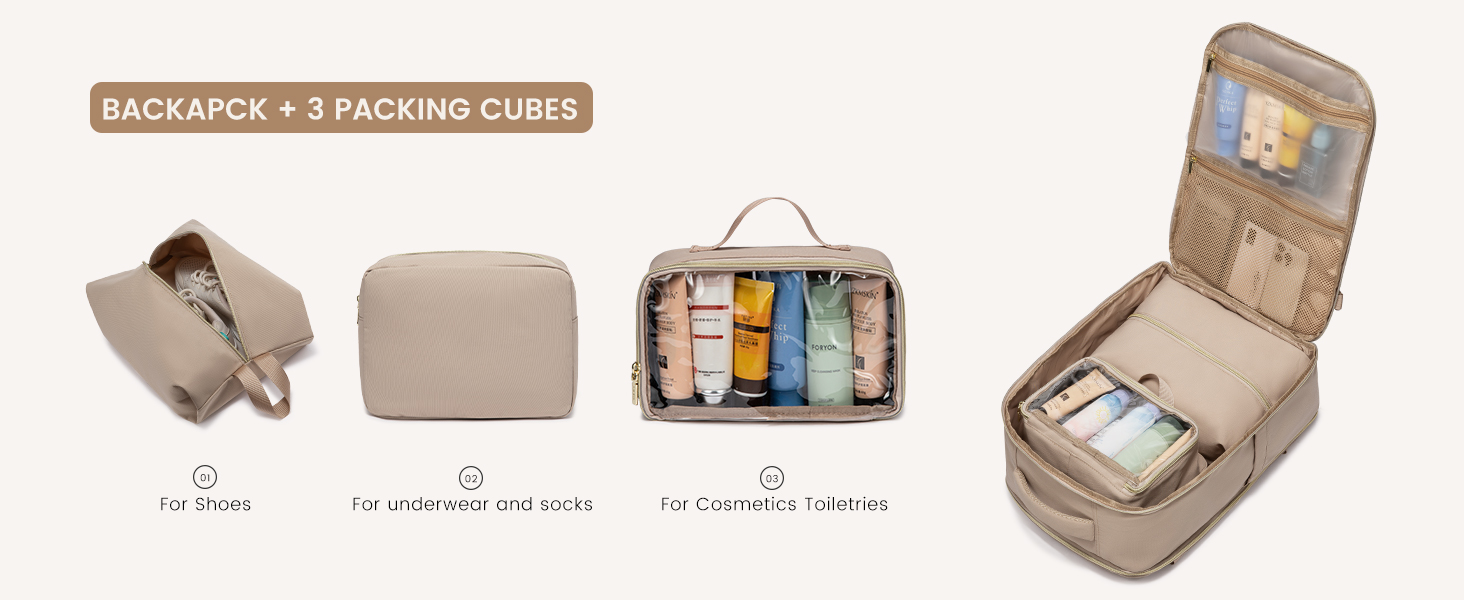 LOVEVOOK Рюкзак для ручної поклажі, 40L, для подорожей, чоловічий/жіночий, 17 дюймів, водонепроникний, для вихідних, кемпінгу, бізнесу