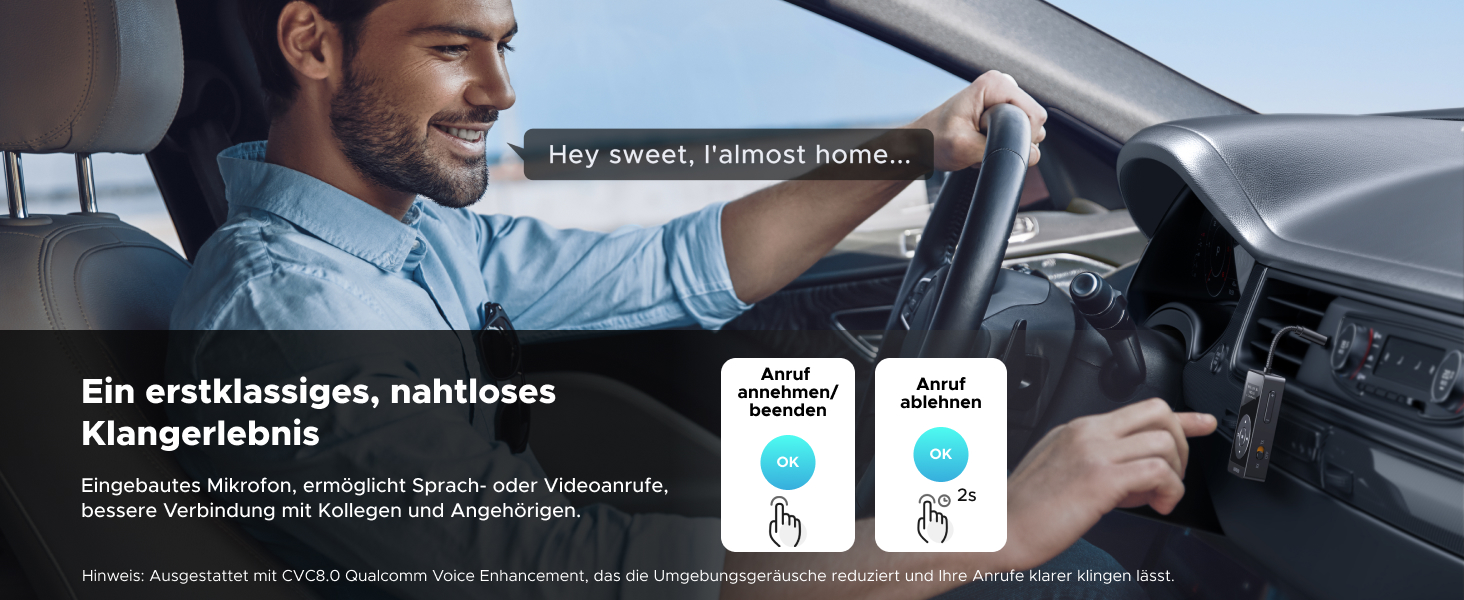 Bluetooth адаптер 2-в-1 UGREEN aptX: трансмітер та ресивер, версія 5.3