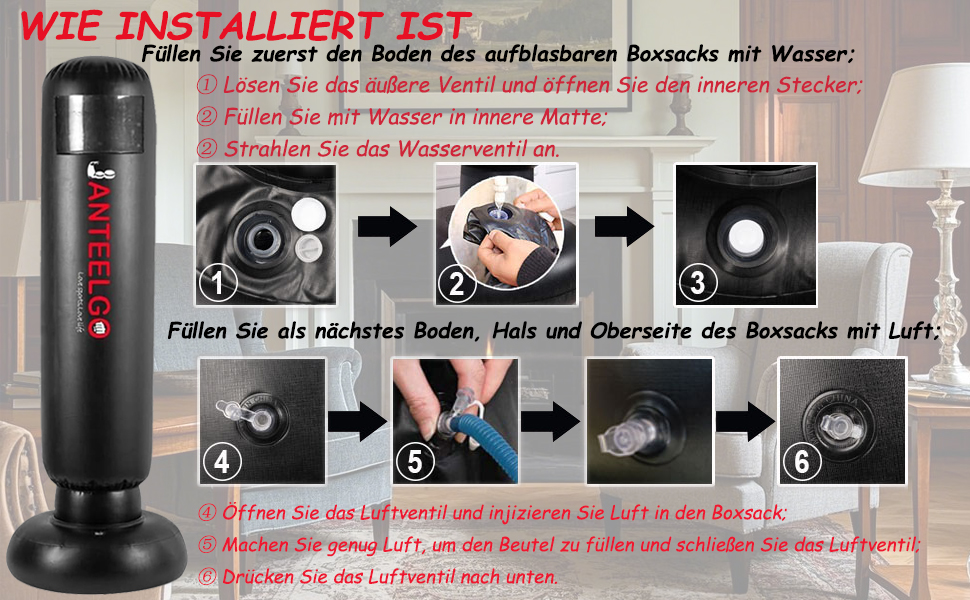 Дитячий боксерський мішок JanTeelGO 150 см з надувною основою - для карате, таеквондо та боксу (3-12 років)