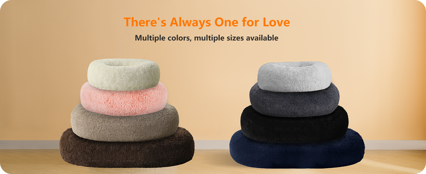 Ортопедичне ліжко для собак круглої форми, м'яке ліжко-лежанка для собак та котів, ліжко-софа Donut, зручний кошик для собак, можна прати, діаметр 70 см, сірий колір, розмір 70 x 70 x 20 см