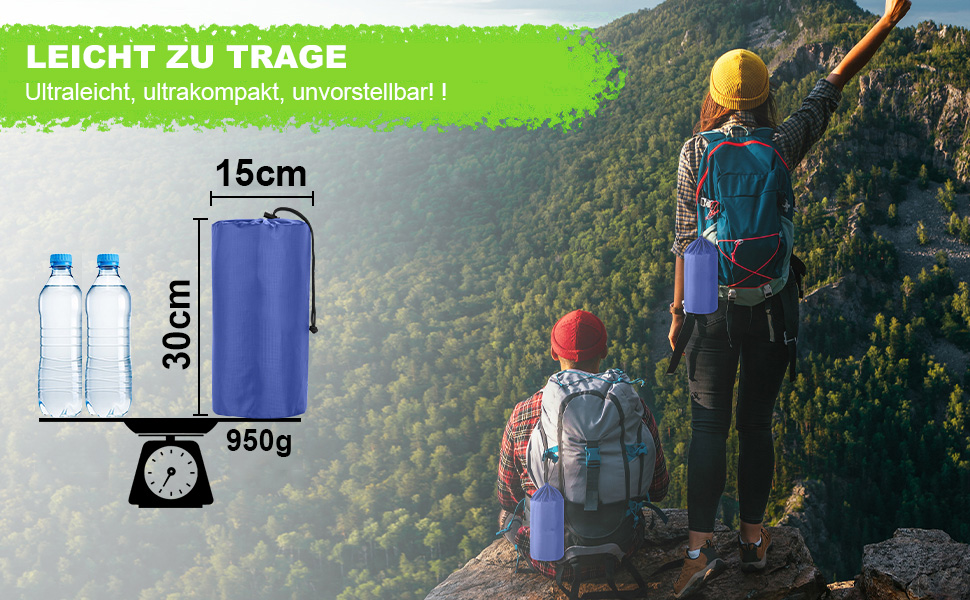 Каремат туристичний самонадувний Cunbayi з інтегрованими подушками та насосом для кемпінгу, пікніків, відпочинку на природі. Кольори: блакитний