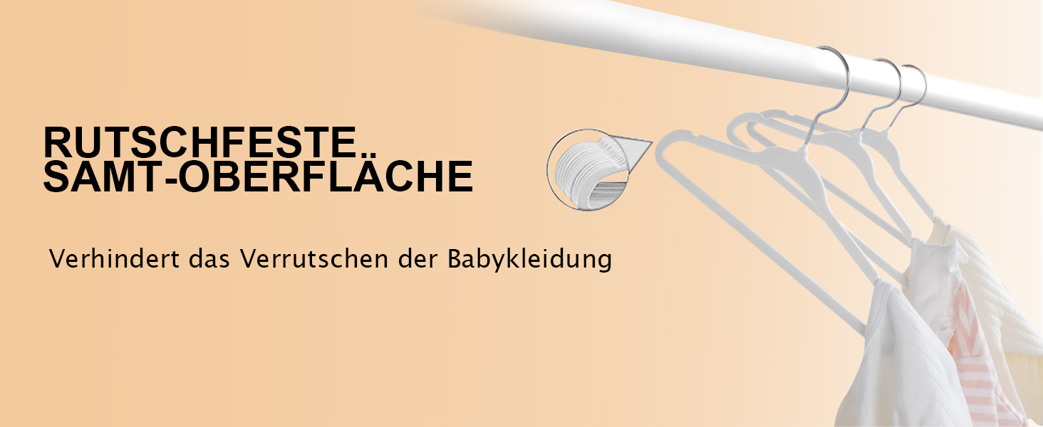 В'язки для дитячого одягу ManGotree з велюру, 30 шт., білі. Дитячі вішалки з обертовим гачком та вигнутим плечем для дитячого одягу