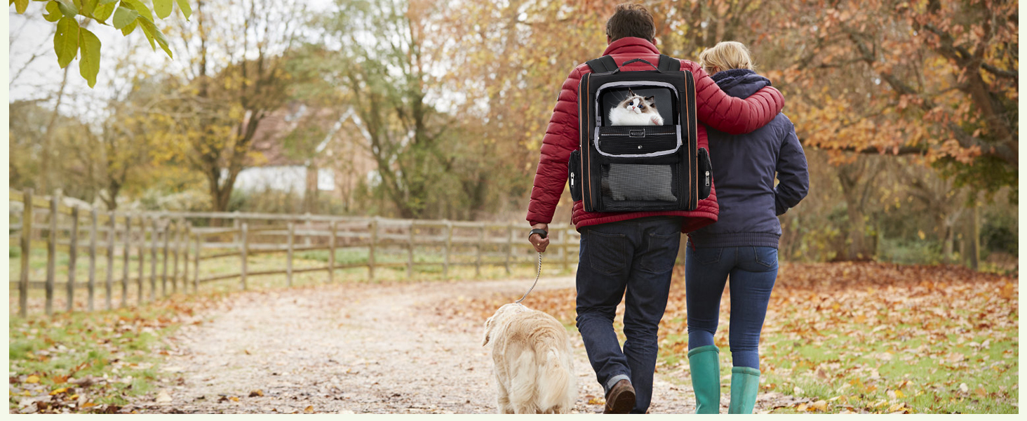 Рюкзак-переноска для котів Hunderucksack, 2-в-1, до 8 кг, розширюваний, чорний