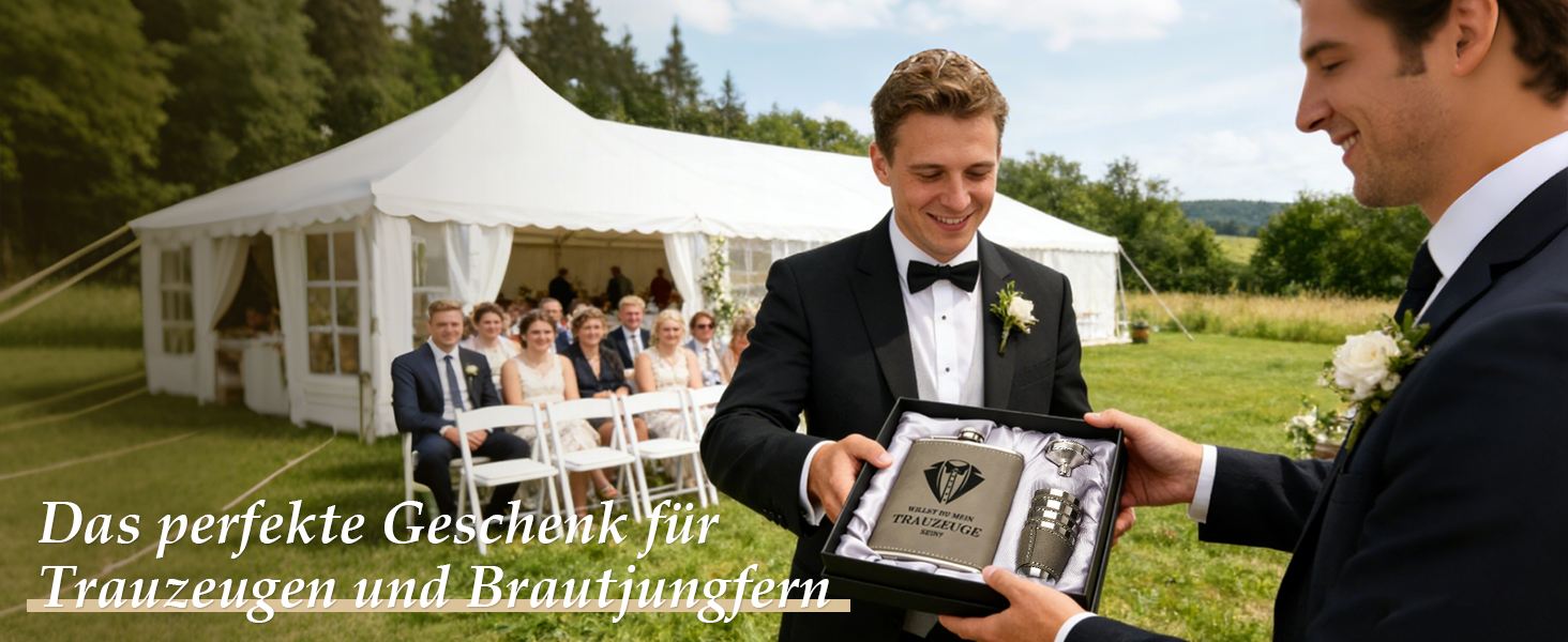 Персоналізований набір фляг 8oz з гравіюванням – фляга з нержавіючої сталі, 4 склянки, воронка та подарункова коробка для дружби, подарунок на весілля для чоловіків та жінок, сірий колір