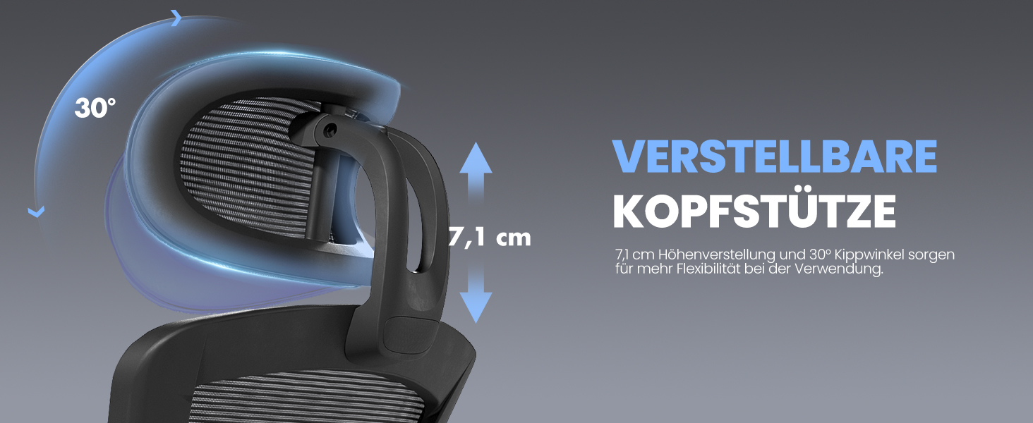 Коламі - ергономічне крісло для офісу з сітчастою спинкою, регульованою підголівником та поперековою підтримкою, підйомними підлокітниками, функцією гойдання та фіксації положення, регульоване по висоті, поворотне, чорне, універсальний розмір