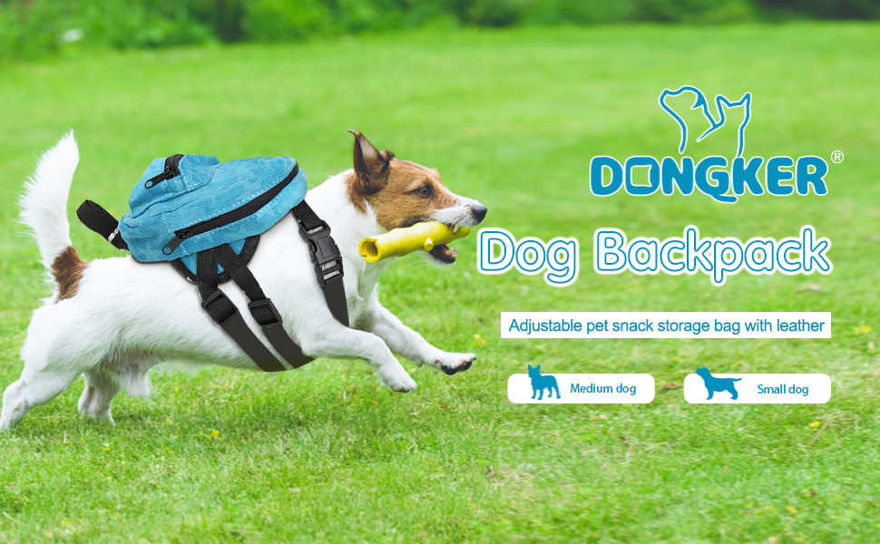Рюкзак для собак маленьких порід Dongker з повідком 1,2 м, з дозатором для відходів, для прогулянок