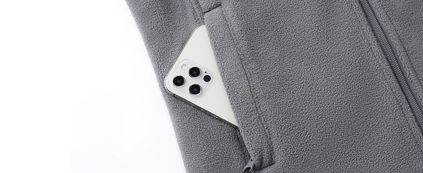 Обогреваемый жилет Topdot Daen Fleece с Powerbank 7.4V 16000mAh, 10 зон обігріву, 3 температурні режими, для катання на велосипеді, кемпінгу та outdoor-роботи (Сірий, L)