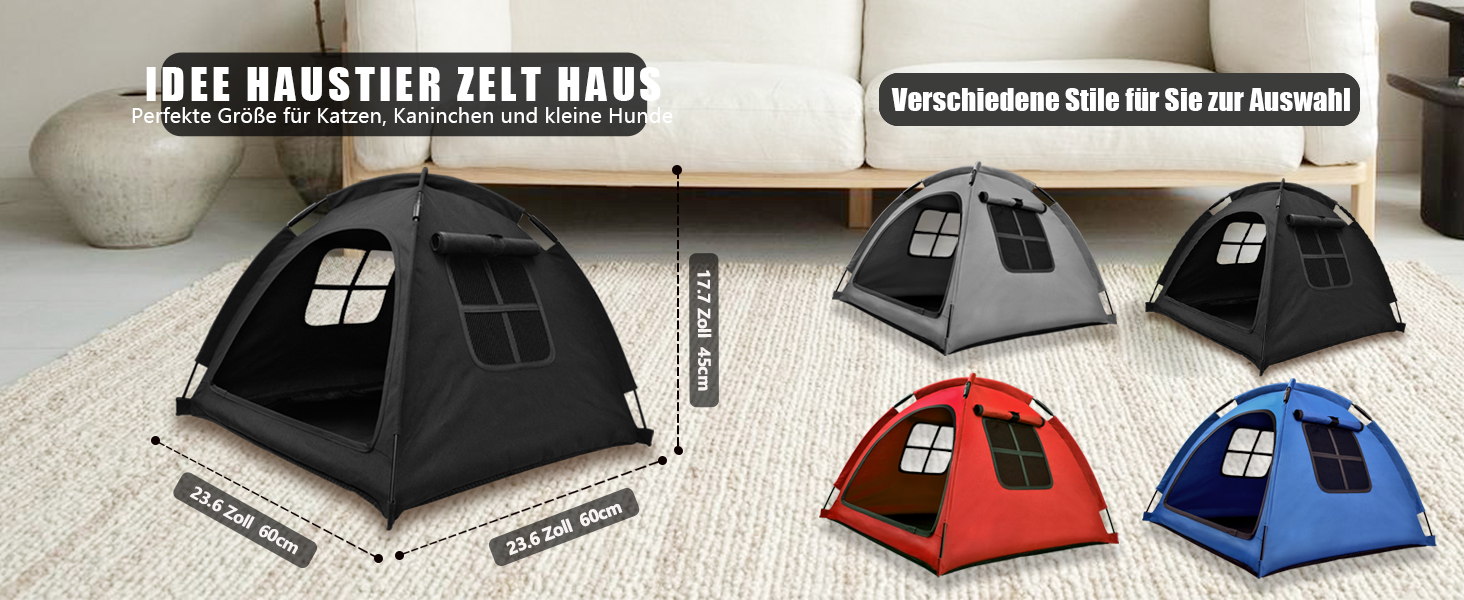 Кіт-будка переносна для дому та вулиці, без дверцят, червона. Ідеально для котів, цуценят та дрібних тварин.