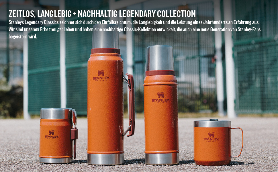 Термос Stanley Classic Legendary 1 л – сталева термокружка, зберігає тепло/холод 24 години, BPA-free, підходить для посудомийки, зелений Hammertone