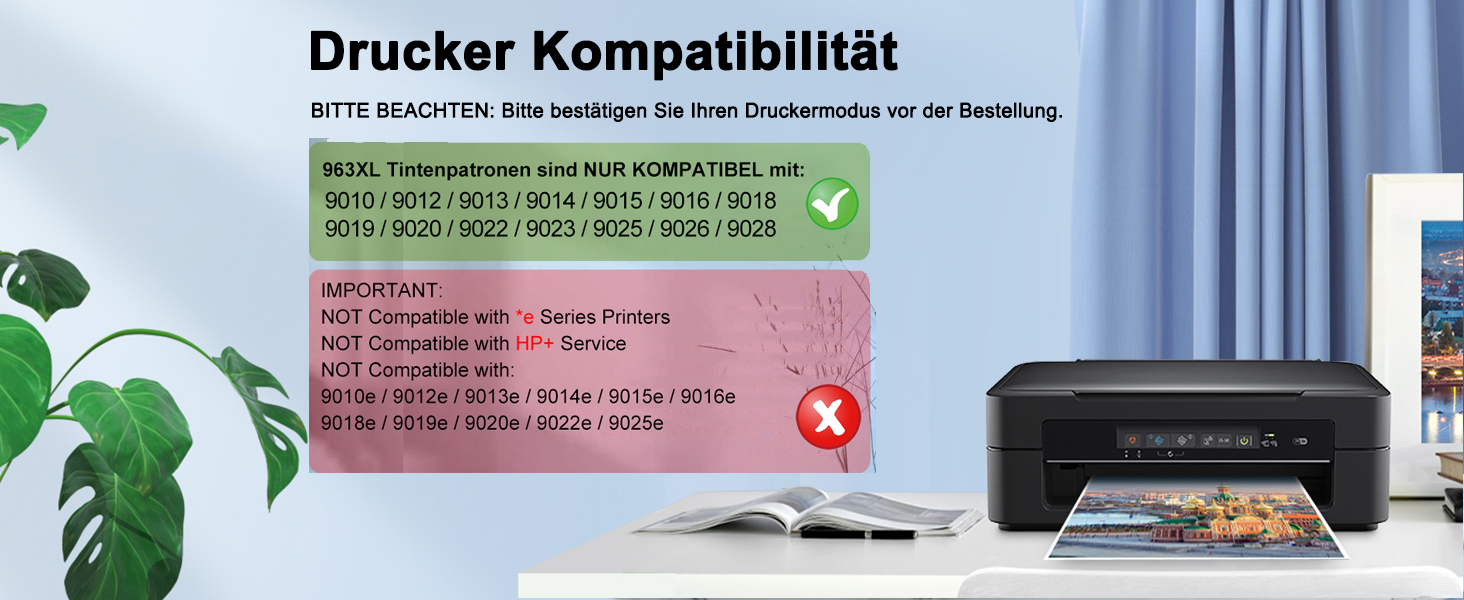 Комплект картриджів 963XL сумісні з HP OfficeJet Pro 9010, 9012, 9013, 9014, 9015, 9016, 9018, 9019, 9020, 9022, 9023, 9025, 9026 (Чорний, Блакитний, Пурпуровий, Жовтий)