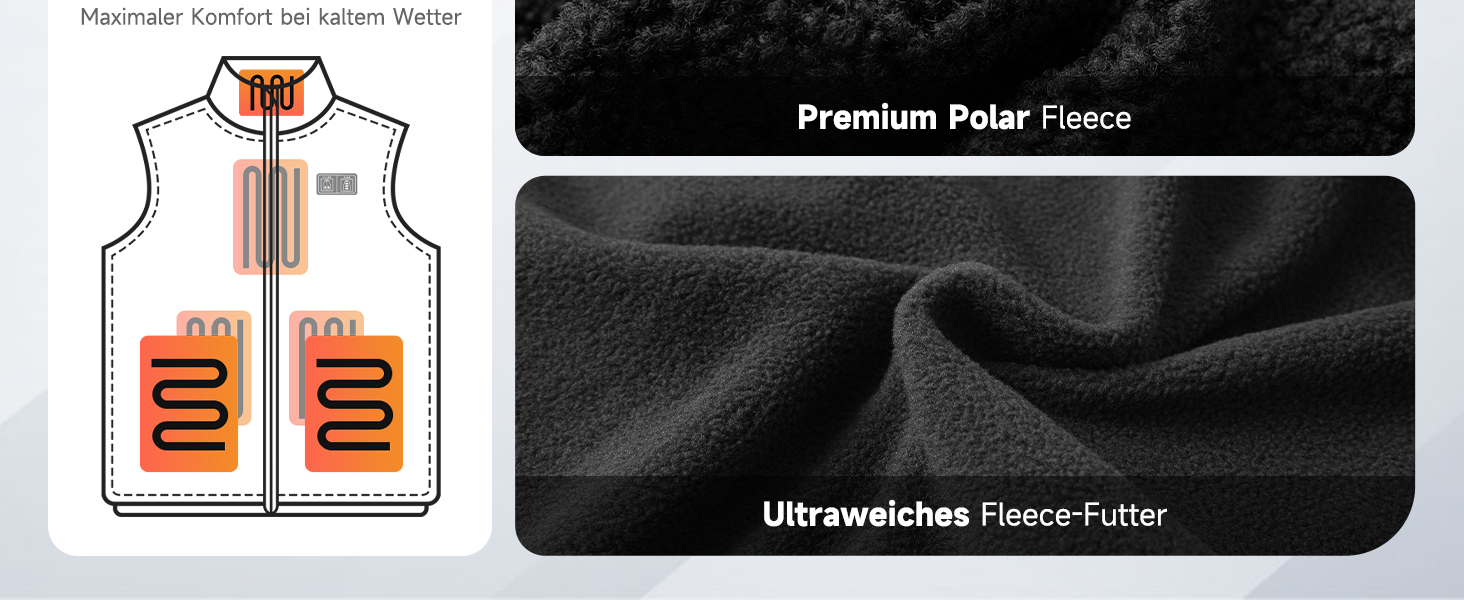 Обогрівальний жилет LABEWVI для жінок та чоловіків з акумулятором 10000mAh, USB, чорний