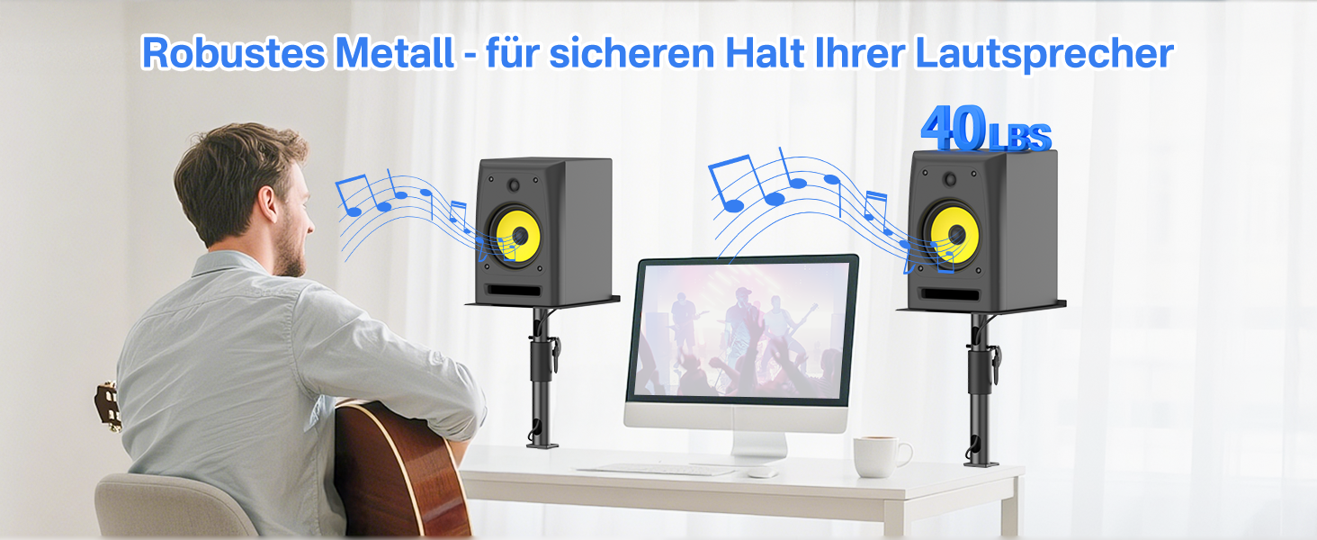 Підставки для акустики: універсальні, регульовані по висоті, нахильні та поворотні, для Edifier, KRK, Klipsch, Polk, Sony, PreSonus, JBL та інших