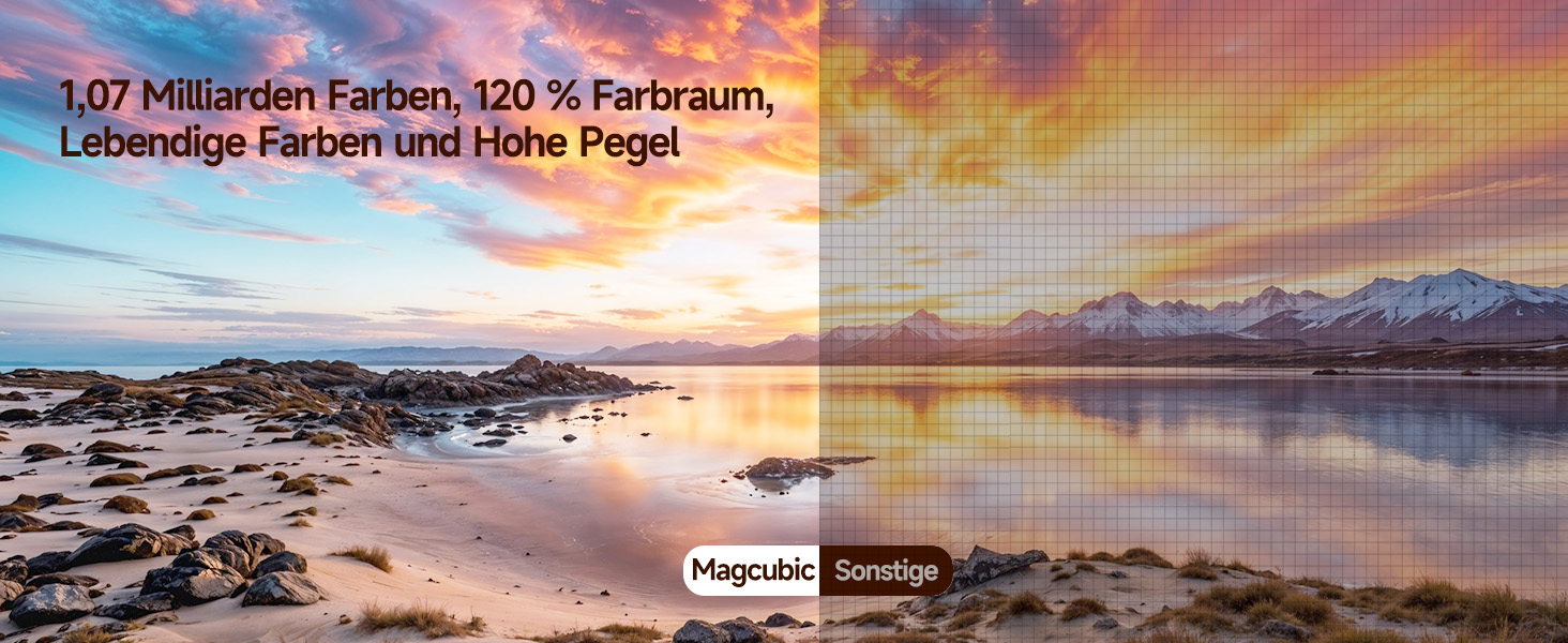 Magcubic HY300max Міні проєктор 4K/8K з Android 14, WiFi 6, Bluetooth 5.4, автофокусом та корекцією трапеції для домашнього кінотеатру (білий)