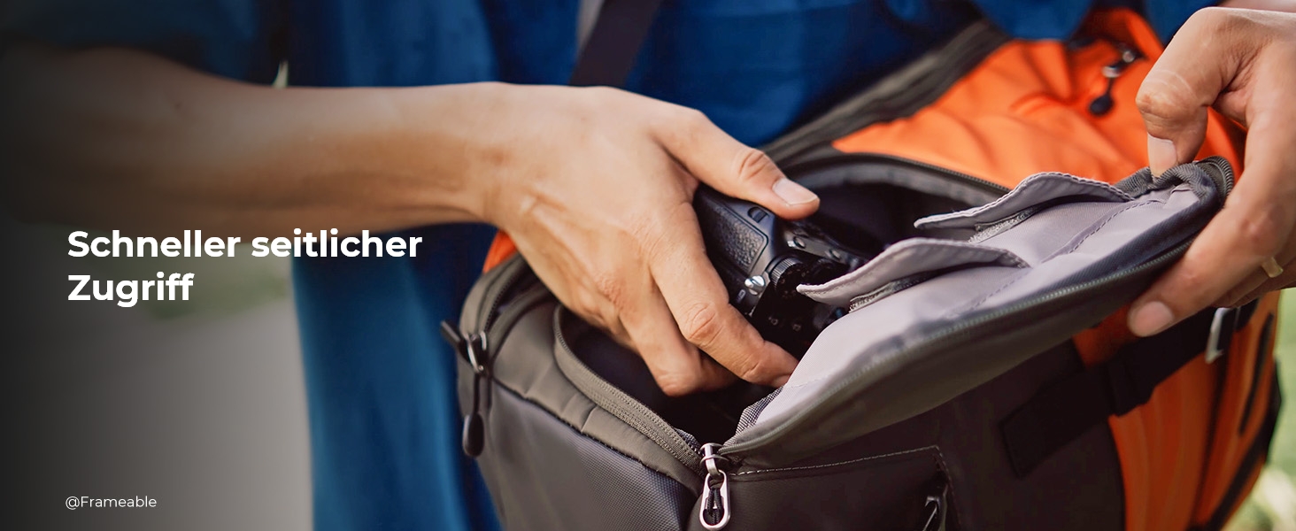 Рюкзак для камери K&F Concept 20L, великий фоторюкзак з відділенням для ноутбука 15.6 дюймів, водонепроникний, з дощовиком, оранжевий