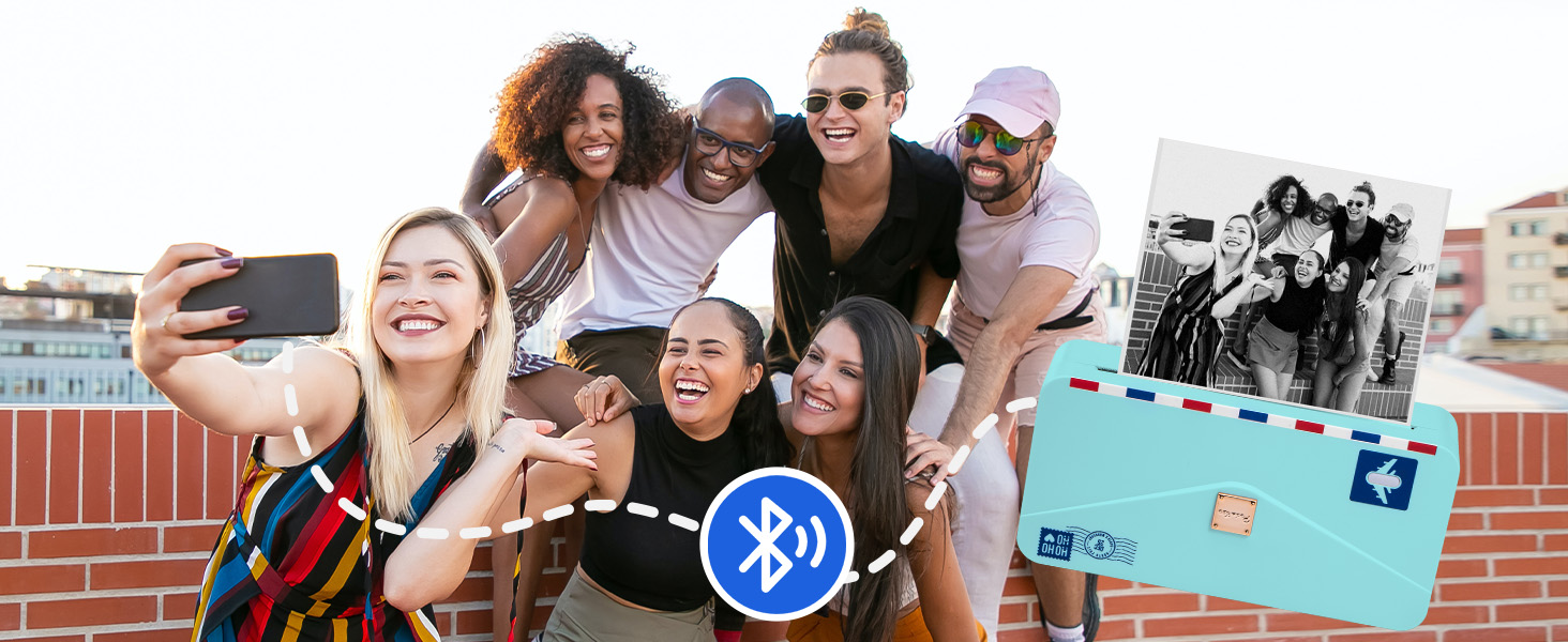 Phomemo Mini M04AS: Портативний Термопринтер Bluetooth для iOS/Android, 15/53/80/110 мм, 300DPI, для документів, фото, етикеток