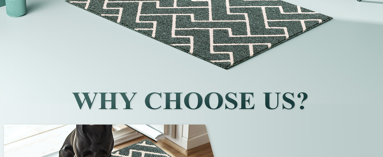 Вологостійкий килимок для дому Black 50 x 80 см: для входу, коридору, саду, дому, тварин. Антиковзка Schmutzfangmatte