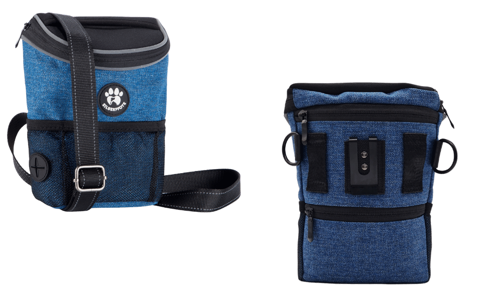 Преміум сумка для цуценят та собак - ідеальна для дресирування та навчання. Функціональна, практична, з відділенням для відходів та дозатором пакетів (Блакитна)