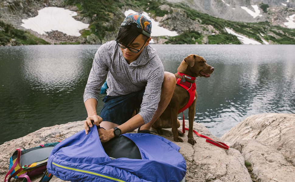 Нашийник для собак RUFFWEAR Front Range, міцний матеріал Tubelok, карабін з алюмінію, зручна застібка, яскравий колір Campfire Orange, розмір L (51-66 см)
