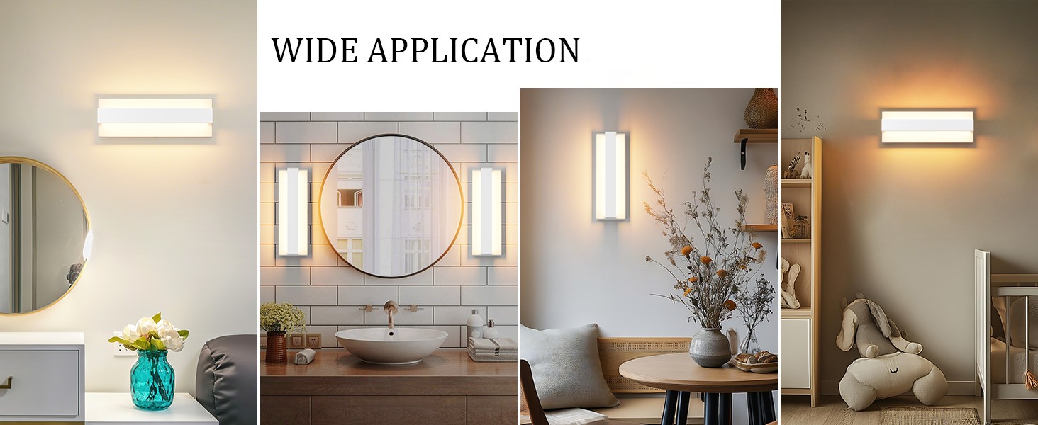 Klighten LED настінна лампа 16W, тепле світло 3000K, для вітальні, спальні, коридору, балкону, сходи, з алюмінію та нержавіючої сталі