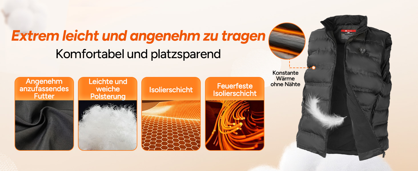 Обогревна жилетка Dr. Prepare для чоловіків та жінок, електроопалювальна жилетка з регулюванням температури, унісекс, з акумулятором, для активного відпочинку, спорту та подорожей (XL, Обогревна жилетка з Powerbank)