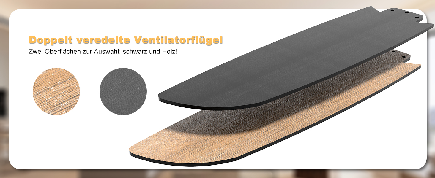 Стеляний вентилятор Ohniyou з підсвіткою та пультом дистанційного керування, 117 см, керування через додаток, регулювання яскравості, тихий DC-двигун, для спальні, тераси, кухні, чорний