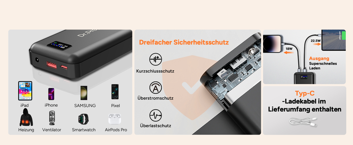 Обогріваючий жилет Dr.Prepare для чоловіків та жінок. Електричний жилет з регулюванням температури, унісекс. Ідеально для активного відпочинку, спорту та подорожей. (XXL, Сірий)