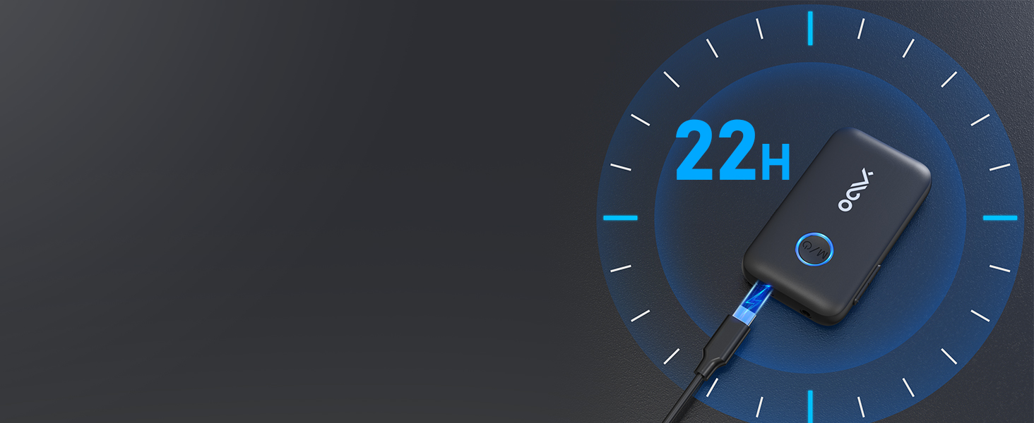 Bluetooth 5.3 адаптер YMOO 2-в-1 для ТБ та літака: ресивер та трансміттер з aptX Low Latency, роз'єм 3.5 мм, для навушників та колонок