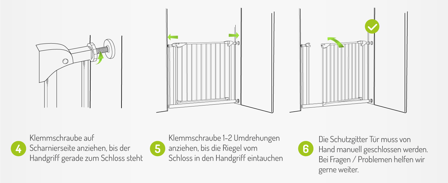 Захист від травм для дітей BOMI Miko: дерев'яні ворота для дверей, без свердління, кут 90°, ширина 63-71 см, чорний колір