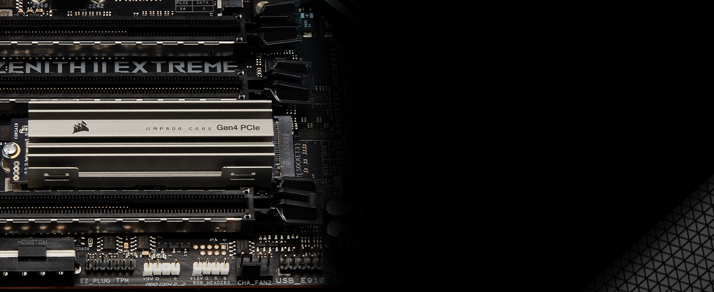 SSD Corsair MP600 CORE 1TB M.2 NVMe PCIe Gen4 - Чорний