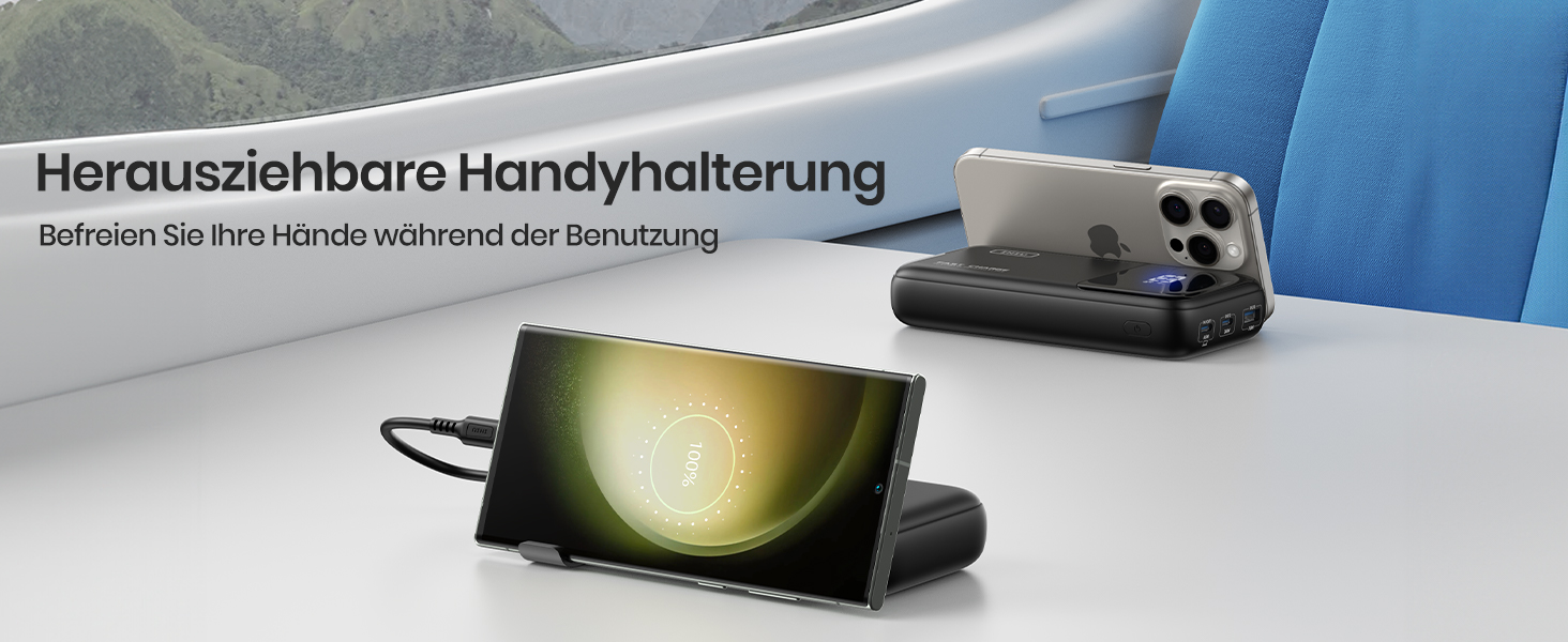 Повербанк INIU 65W 20000mAh для ноутбуків та смартфонів, швидка зарядка USB-C для MacBook, Steam Deck, iPhone, Samsung, iPad