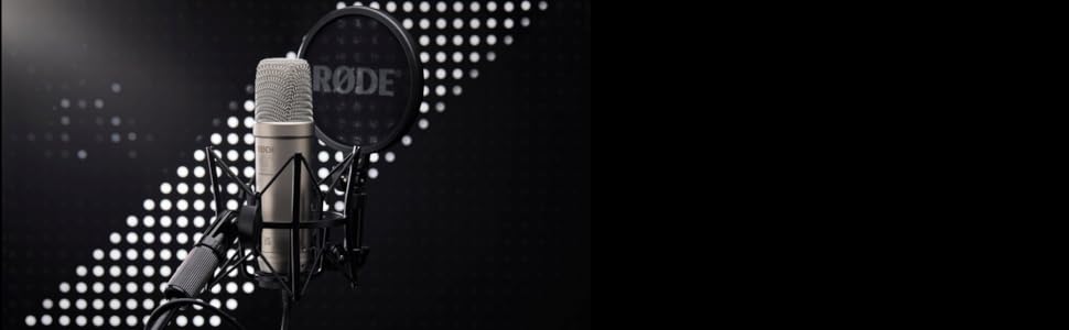 RØDE NT1 5th Gen: Конденсаторний мікрофон з XLR/USB, поп-фільтр та пауза для запису вокалу, музики та подкастів (чорний/сріблястий)