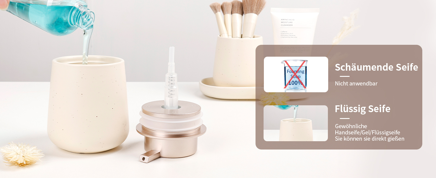 Набір аксесуарів для ванної кімнати Badezimmer Set Umlaca: мильниця, дозатор мила 350 мл, стакан для зубної пасти 320 мл, білий