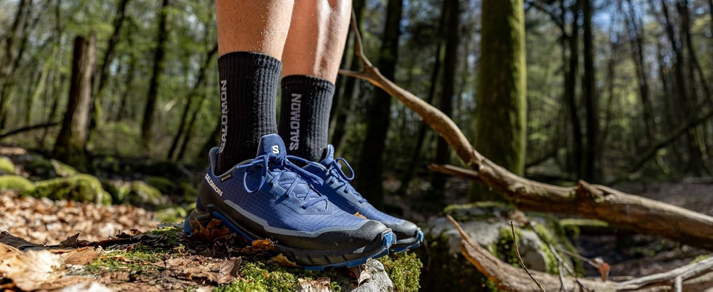 Черевики для хайкінгу Salomon Alphacross 5 чоловічі, чорний колір, розмір 44 2/3 EU
