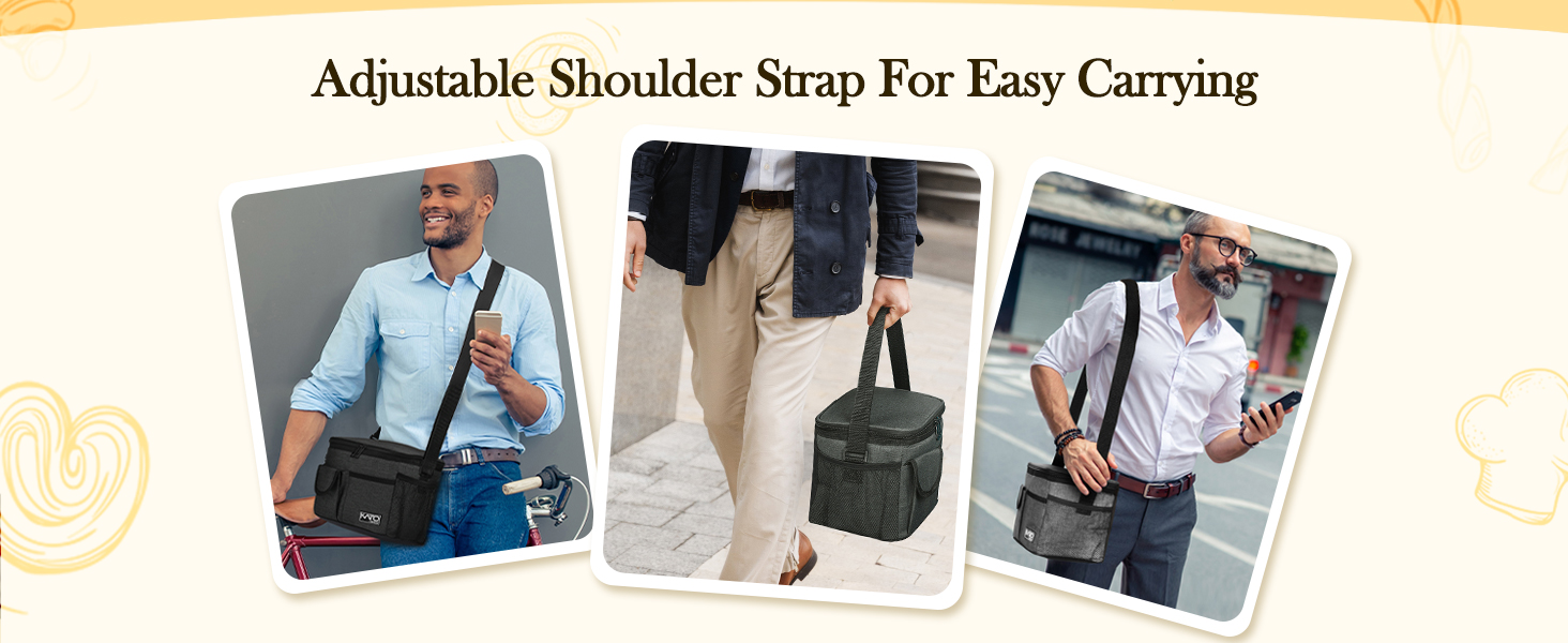 Термосумка Kato Tirrinia 17L (23 банки) - велика, чорна, водонепроникна для пікніків, роботи, пляжу