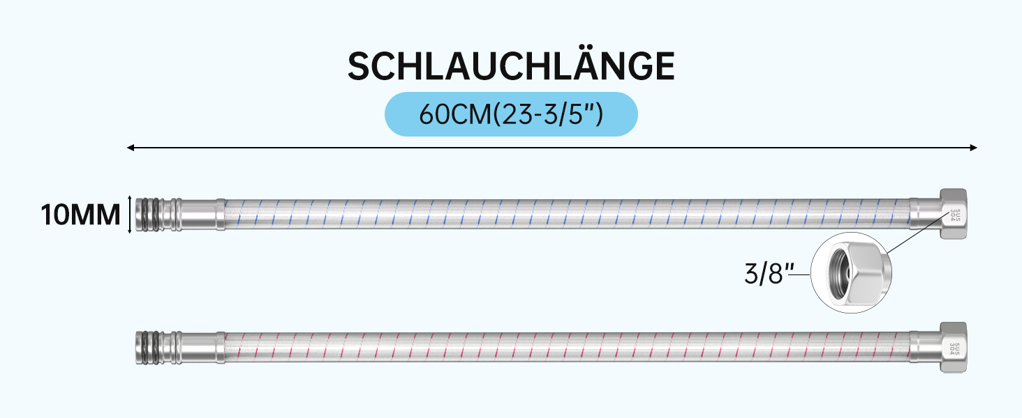 Кухонний змішувач Dayone з висувним виливом, нержавіюча сталь SUS304, високий тиск, для кухні, мікшер, 2 функції, поворотний на 360°, кухонний змішувач (з підключенням до шлангу)