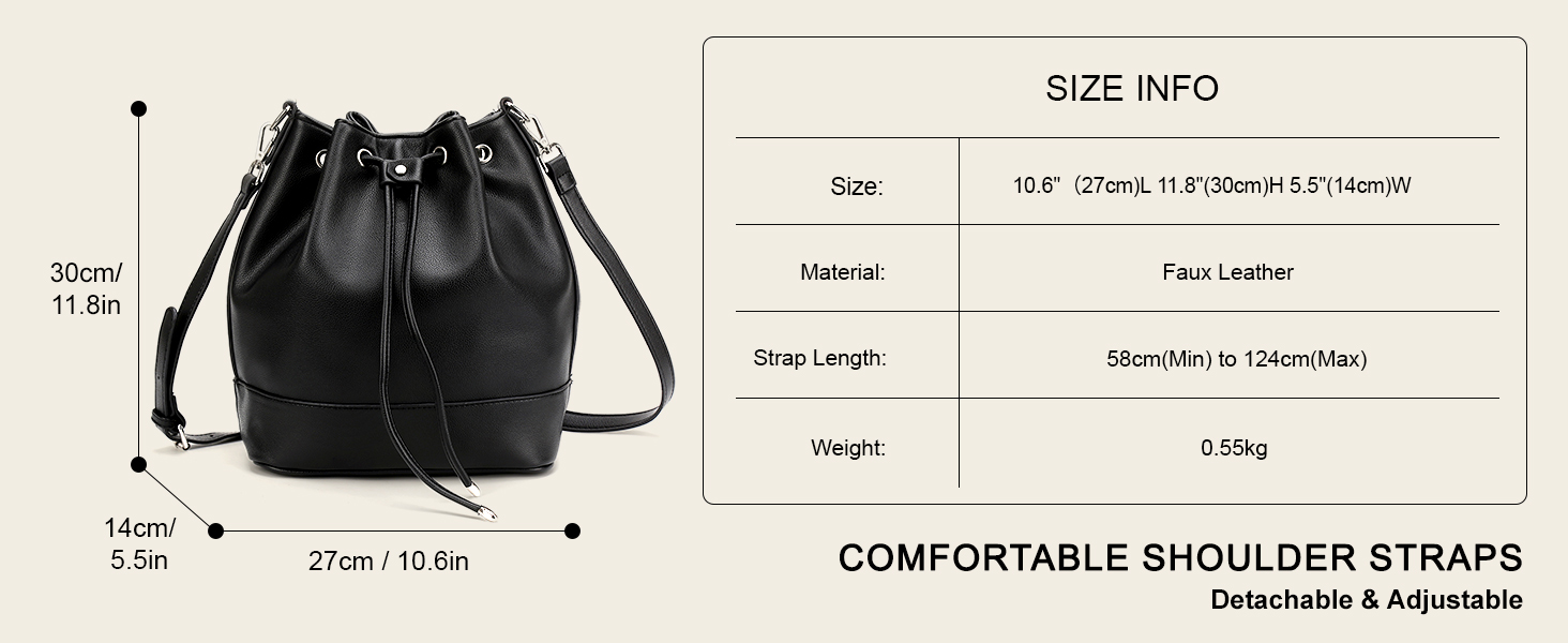 Сумка жіноча AFKOMST через плече, велика м'яка сумка-шопер з двома ременями (коричнева)