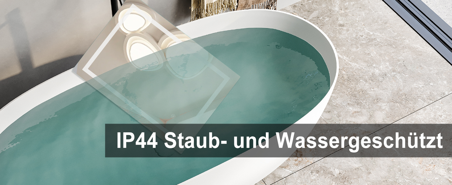 Дзеркало для ванної кімнати Sanitemodar LED 50x70 см з підсвічуванням, антизапар, сенсорне керування