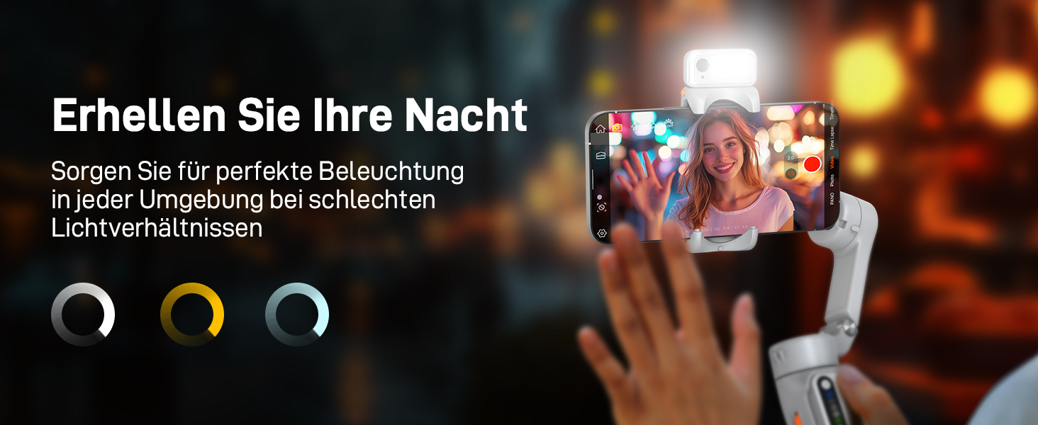 Hohem iSteady V3 - Стабілізатор для смартфона з контролером, AI-трекером та розсувним штативом, 3-осьовий