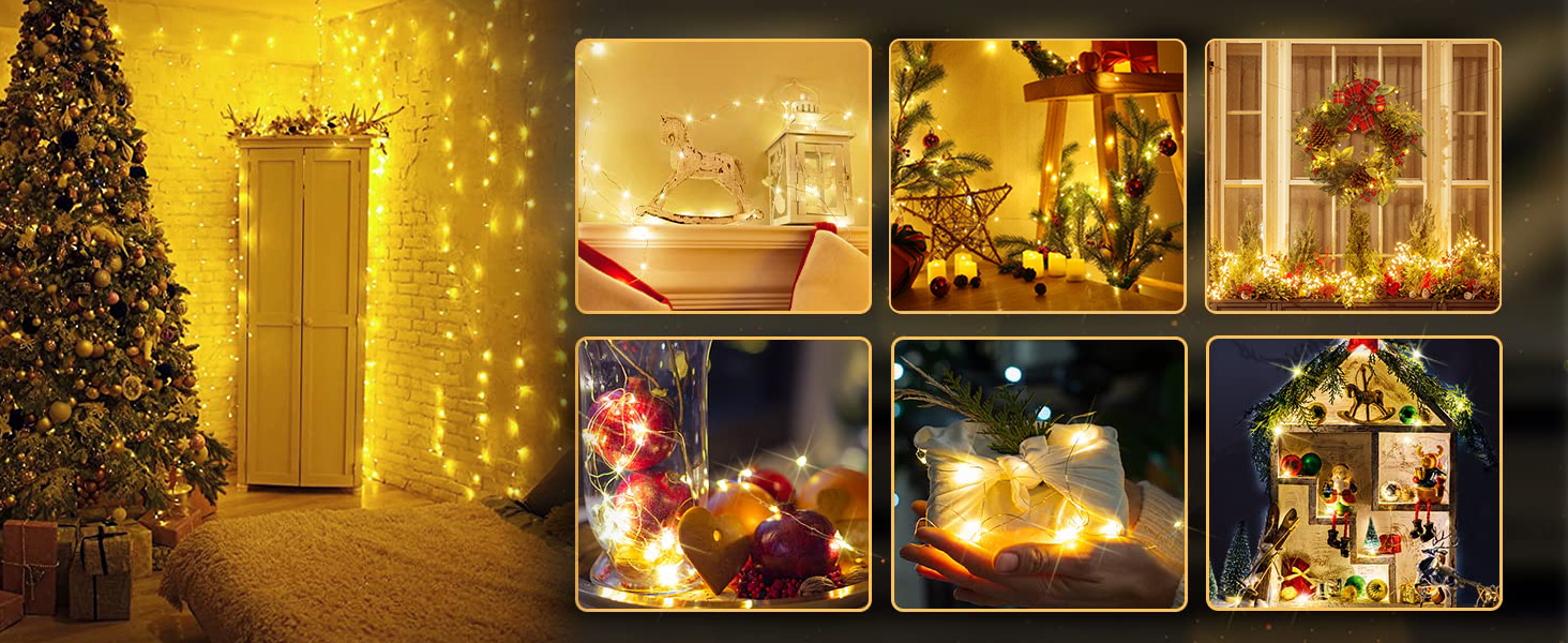Льо́дко́ва гірля́нда LED 220, 25 метрів, 8 режимів, вологостійка, мідний дріт, з пультом, для дому та саду