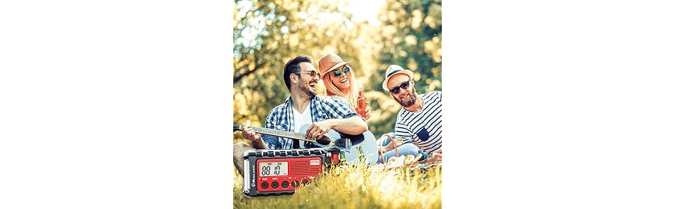Радіо Midland ER300: аварійне радіо, Powerbank, FM/AM, динамо-ліхтарик, USB, перезаряджуваний акумулятор