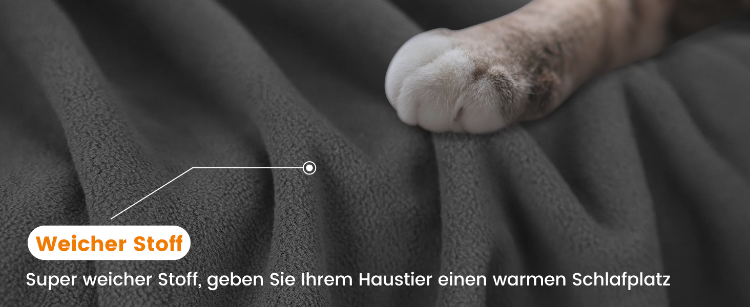 Водонепроникний коврик для собак PETTOM 152x127 см, м'який коврик для великих та маленьких собак, захисний коврик для дивана, ліжка, автокрісла, меблів - прання до 30°C (L, Сірий)