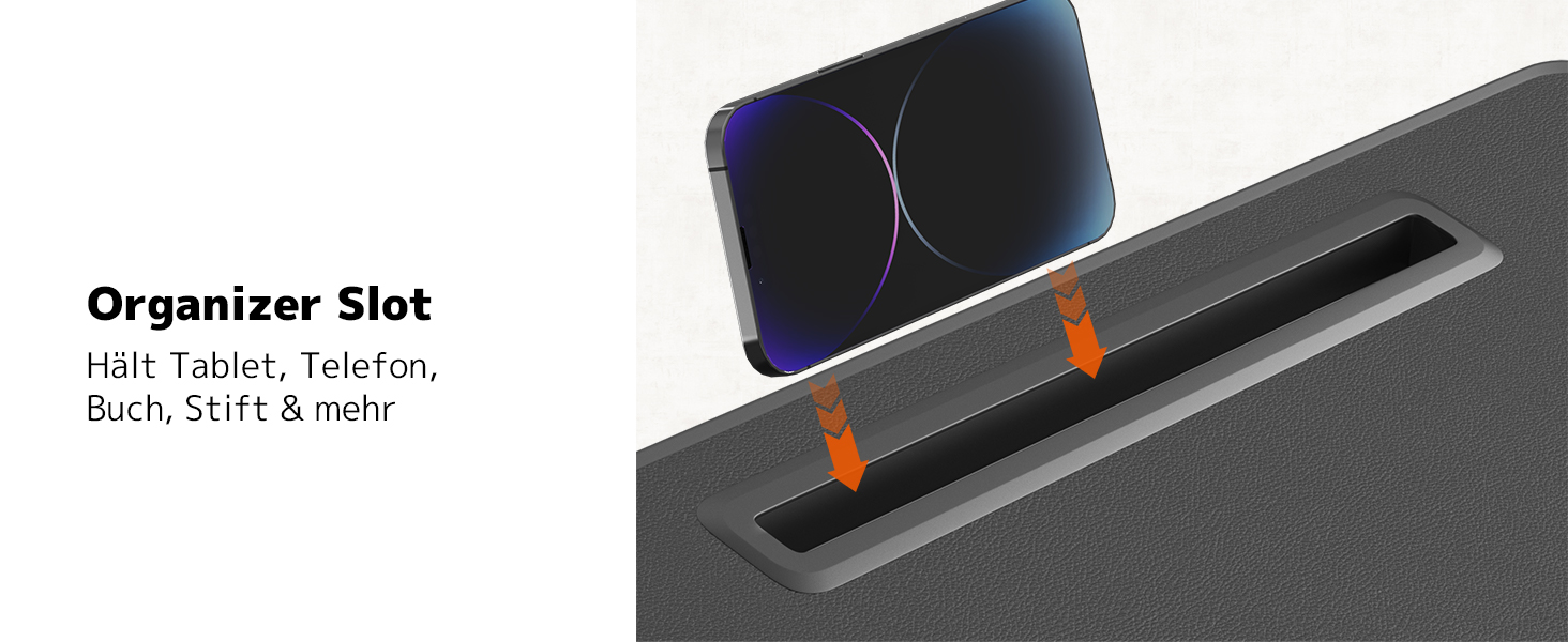 Стіл для ноутбука PUTORSEN - регульований за висотою та кутом нахилу, 58 x 37 см, чорний