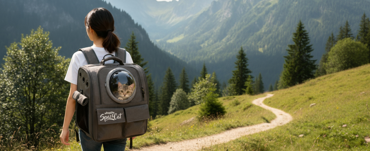 Рюкзак-переноска для кота Galatée, рюкзак для тварин, рюкзак-кокони, рюкзак-капсула з вентиляцією, рюкзак для собак та маленьких собак (сірий)