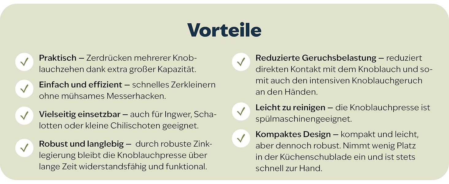 Преміум-прес для часнику Kjøk - з цинкової сплави, хром, професійний, для посудомийної машини, стильний, подарунок на День Матері, срібний
