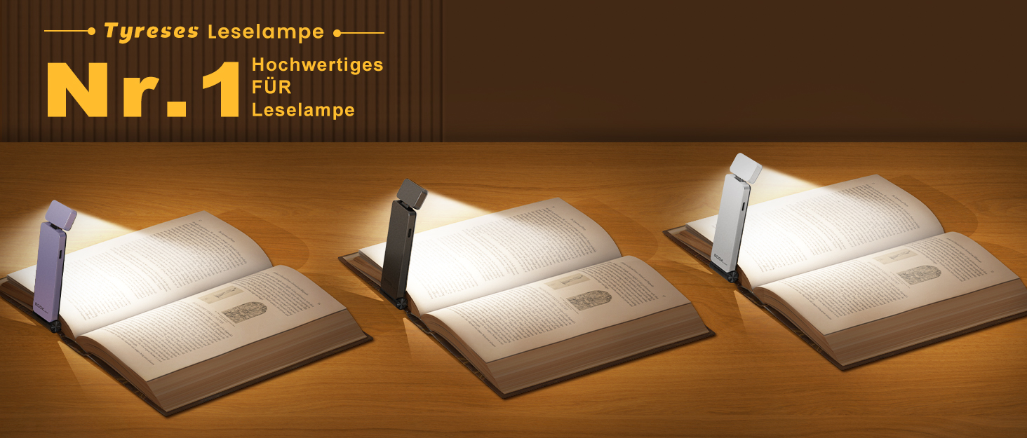 LED кріпильна лампа для читання Tyreses, акумуляторна, USB, 3 кольори, регулювання яскравості, для книг, дітей, зеленого/сірого кольору