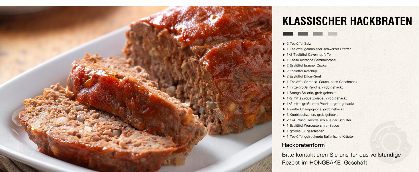 Форми для випічки HONGBAKE (2 шт.) з антипригарним покриттям, 36x24 см, з вуглецевої сталі, BPA-free, для міні-бананового хліба, брауні та хліба