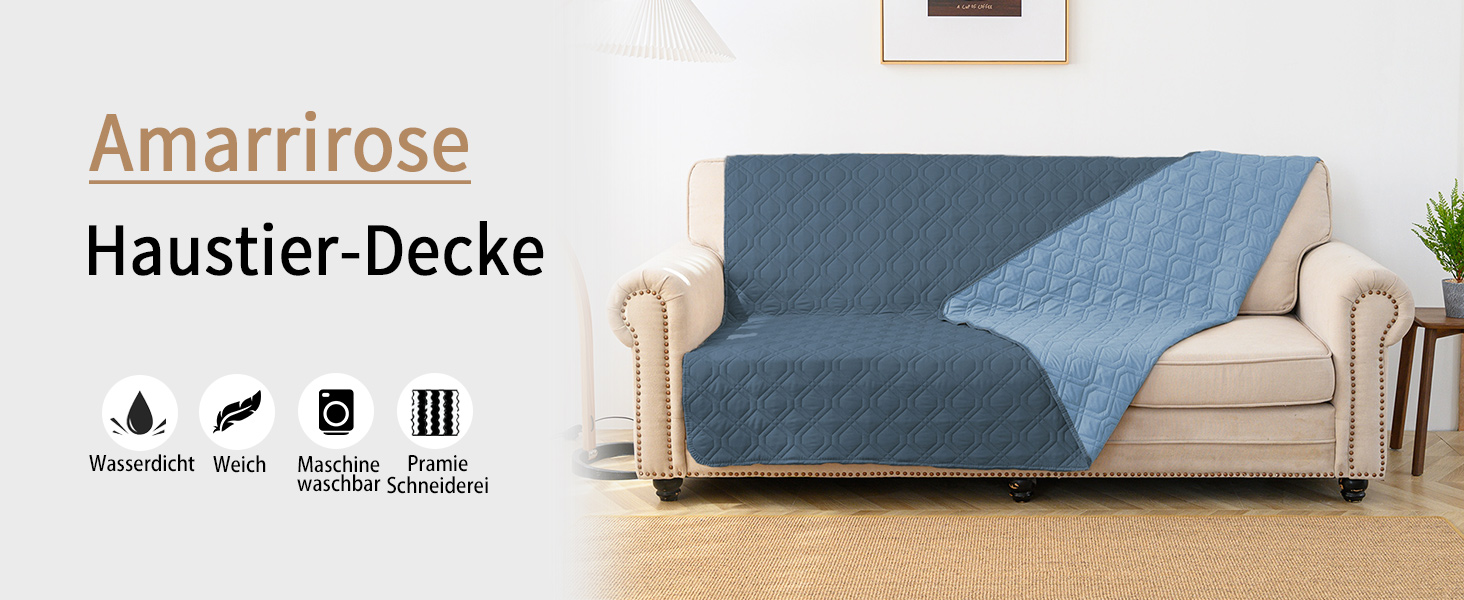 Водонепроникний килимок для собак - міцний килимок 173x203 см, для активного відпочинку, машинного прання, двосторонній, підходить для собак та котів, сірий + темно-сірий