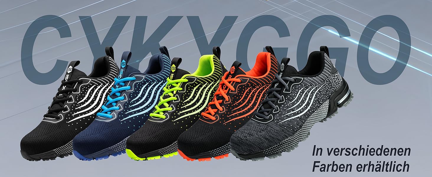 Черевики робочі чоловічі/жіночі, безпекові, спортивні, з металевим капаком, амортизуючі, протиковзкі, 43 EU, блакитні