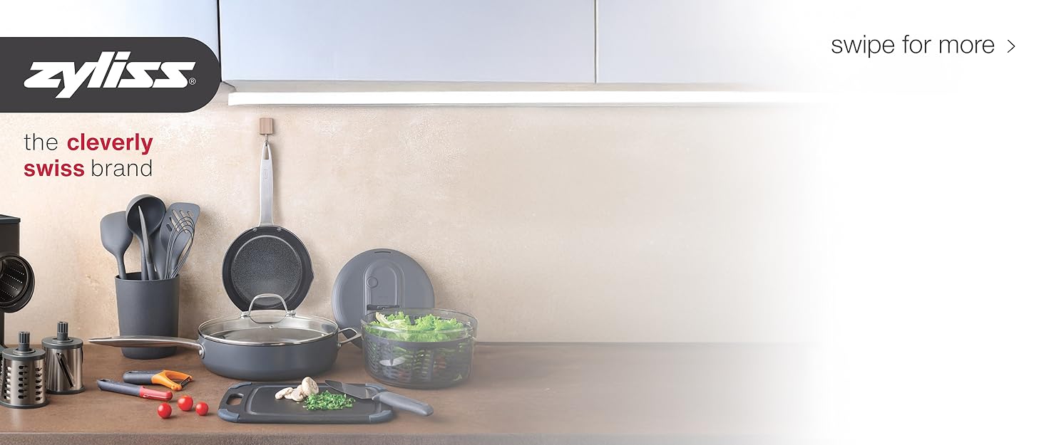 Зільісс E980239 вінчик для збивання, 26 см, нержавіюча сталь/пшеничне волокно, сірий, вінчик-кулька, безпечний для миття в посудомийній машині, кухонний аксесуар, 5 років гарантії